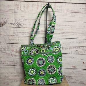 Vera Bradley Green and Blue Patterned Tote